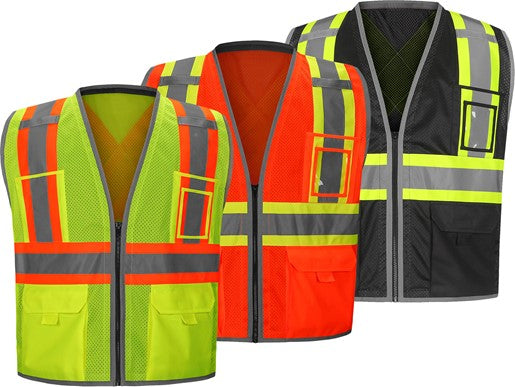 Hype-Lite Safety Vest with X-Back | Hi-Vis Lightweight Protection