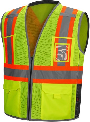 Hype-Lite Safety Vest with X-Back | Hi-Vis Lightweight Protection