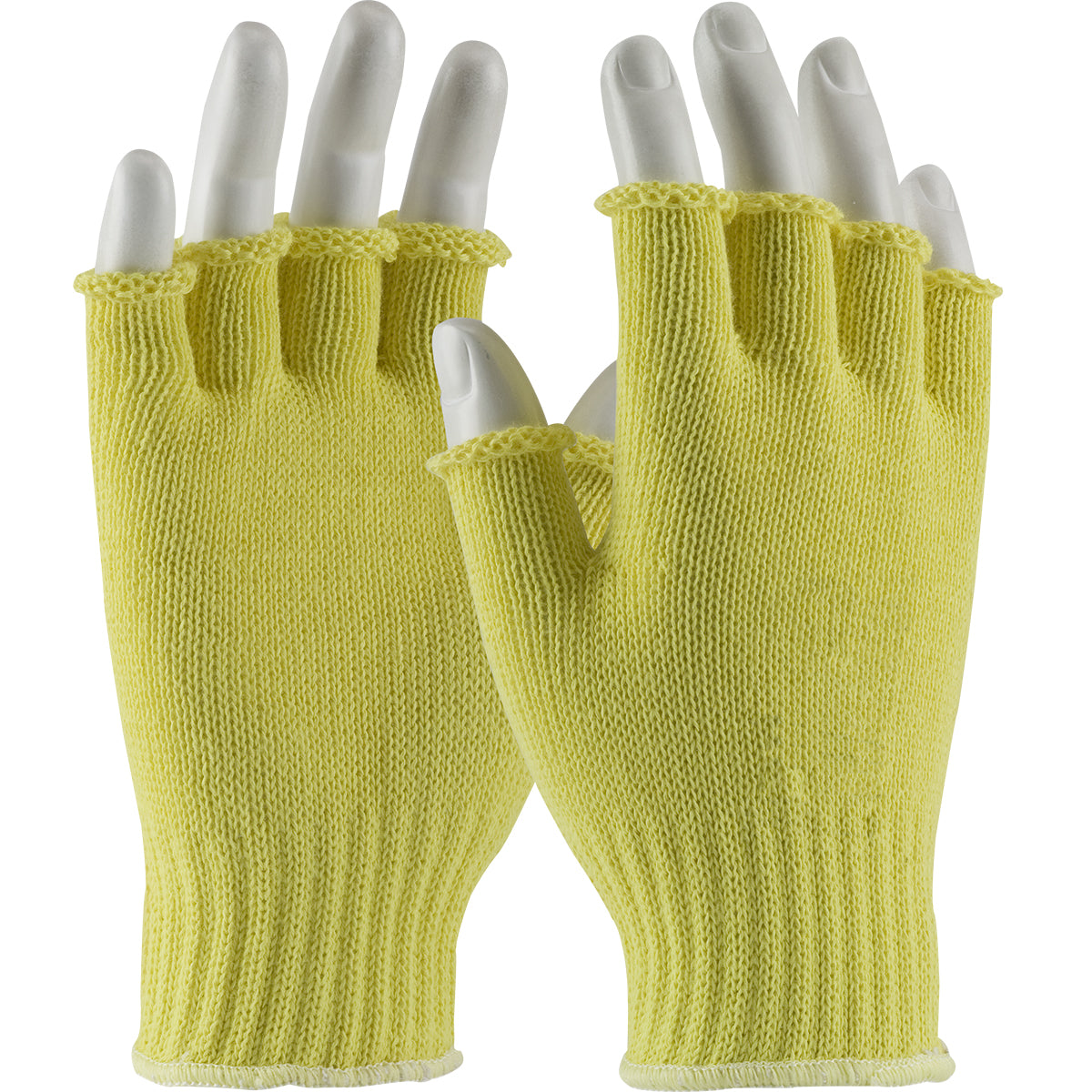 Kut Gard 07-K259 Cut Resistant Gloves Kevlar Half-Finger Yellow