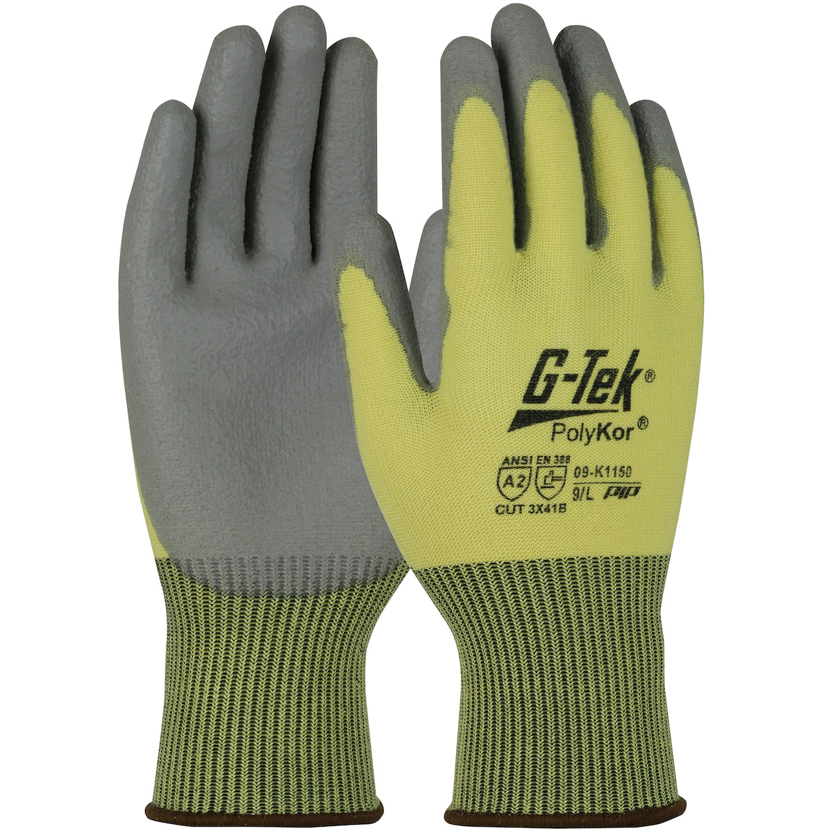 G-Tek 09-K1150 Cut Resistant Gloves PolyKor Yellow