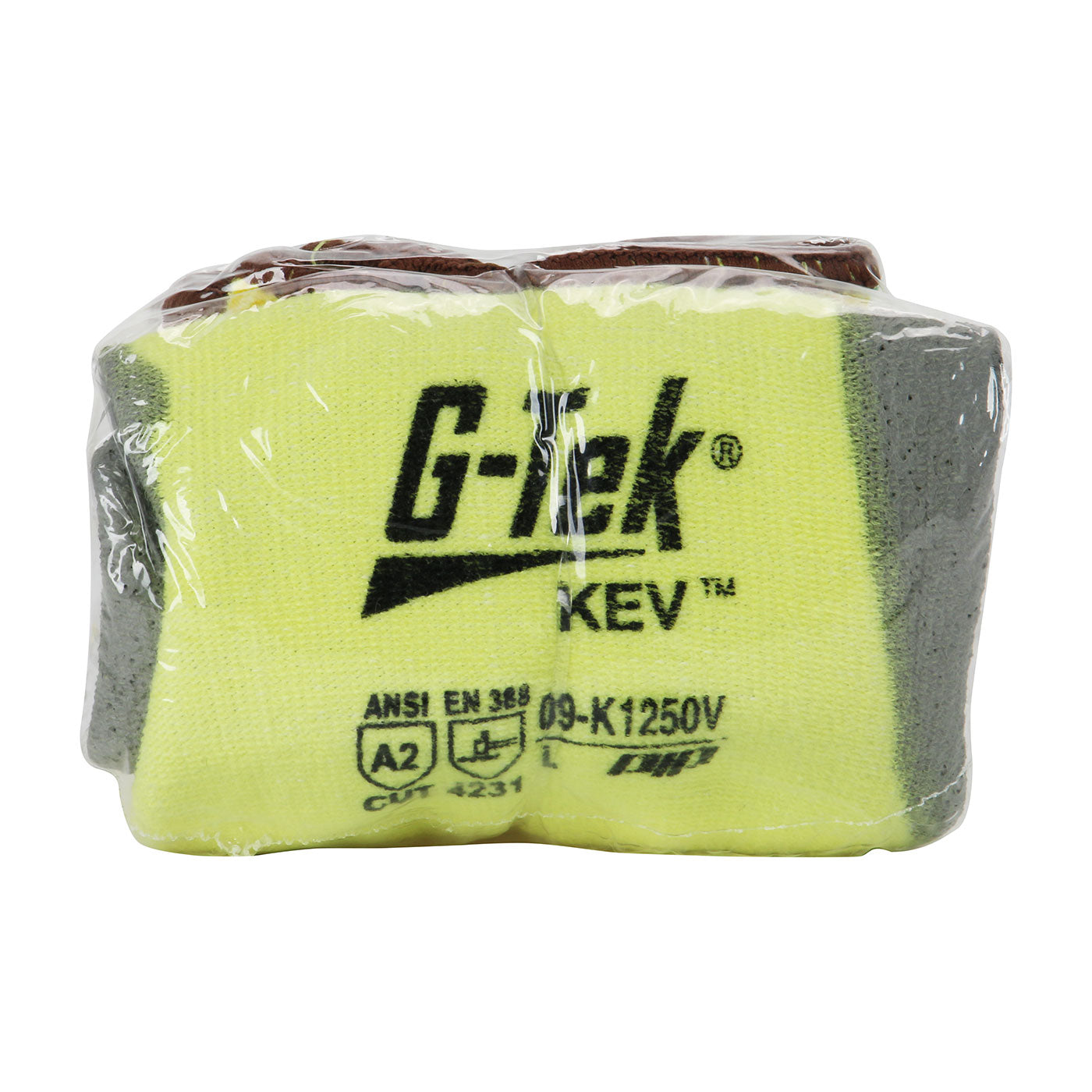 G-Tek 09-K1250V Cut Resistant Gloves Kevlar Yellow
