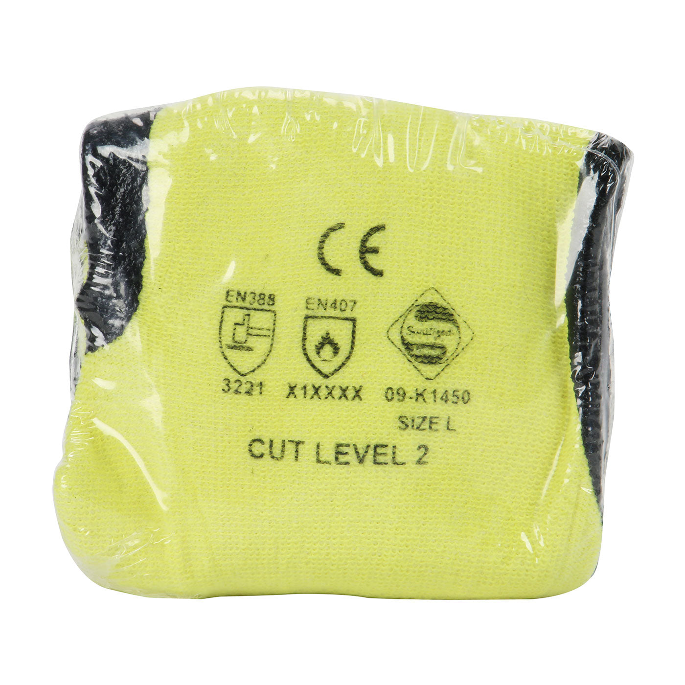 G-Tek KEV 09-K1450V Cut Resistant Gloves Kevlar Nitrile Yellow