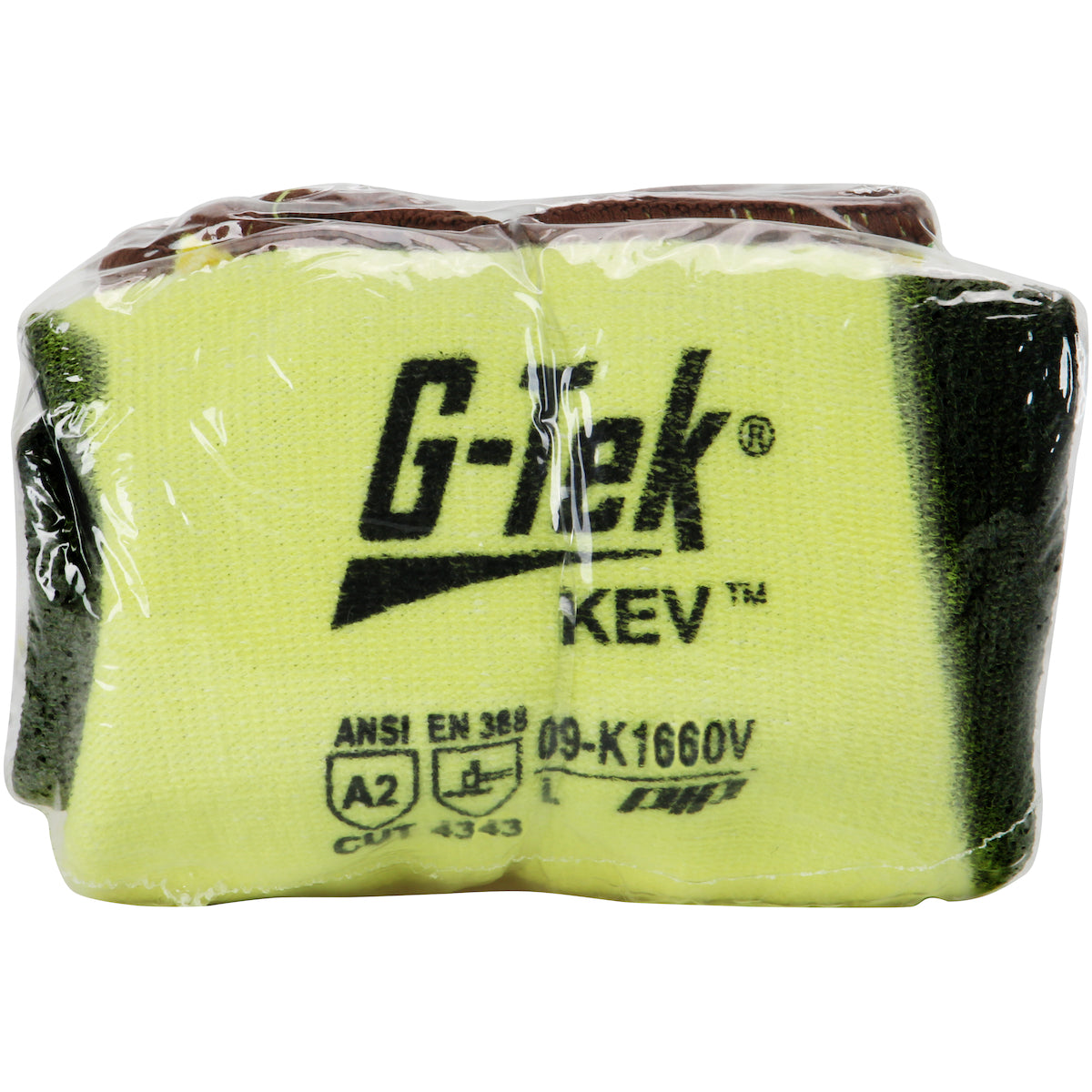 G-Tek 09-K1660V Cut Resistant Gloves Kevlar Vend-Ready Yellow