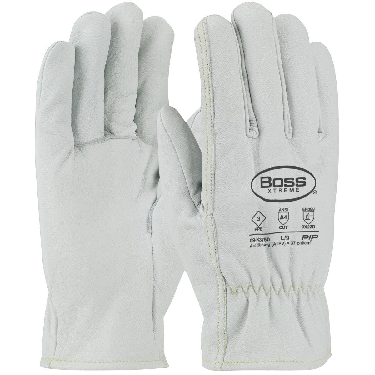 Boss 09-K3750 High Performance Gloves AR/FR Goatskin Natural