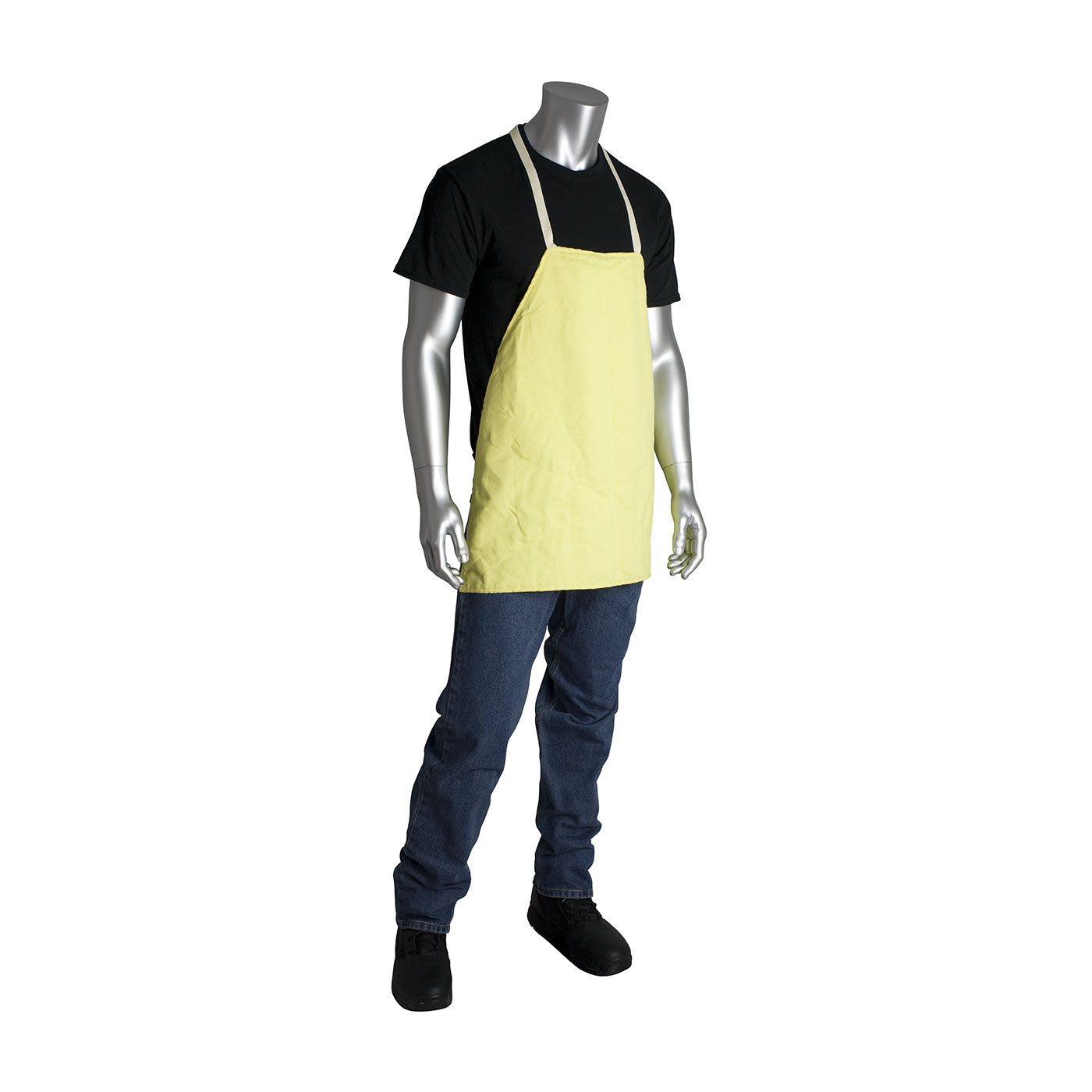 PIP 10-KADW/BUCKLE Protective Apron Kevlar Twill Yellow