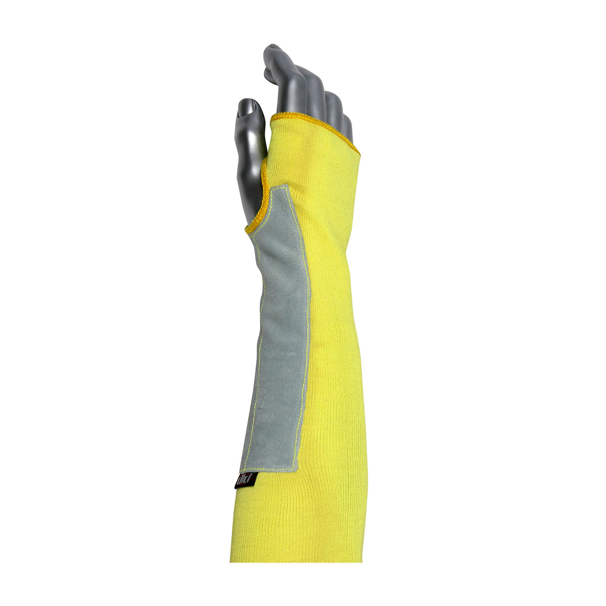 Kut Gard 10-KSTOLP Cut Resistant Sleeve Kevlar Leather Patch Yellow