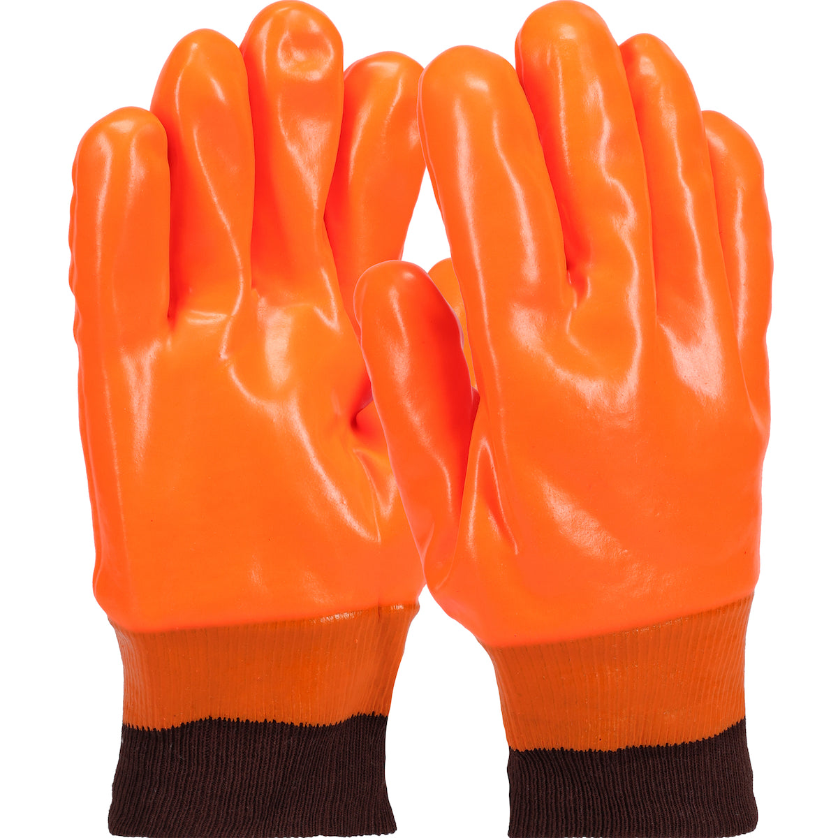PIP 1007OR Cold Protection Gloves PVC Insulated Waterproof Hi-Vis Orange