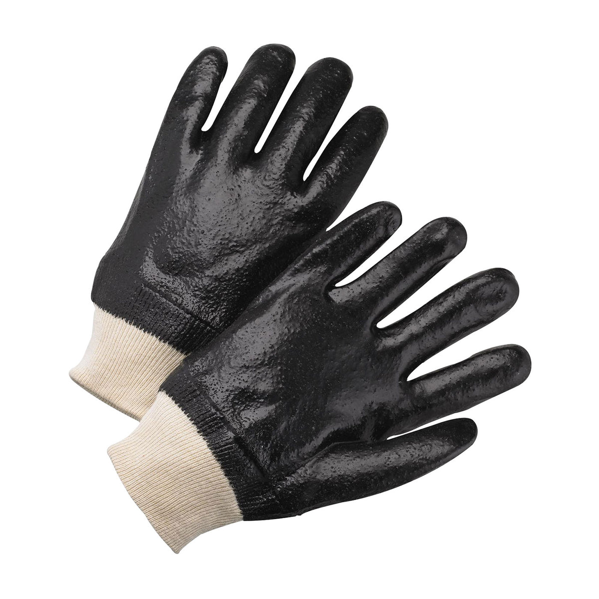PIP 1007R Chemical Resistant Gloves PVC Wet Grip Black