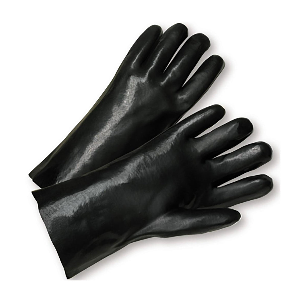 PIP 1017 Chemical Resistant Gloves PVC Black
