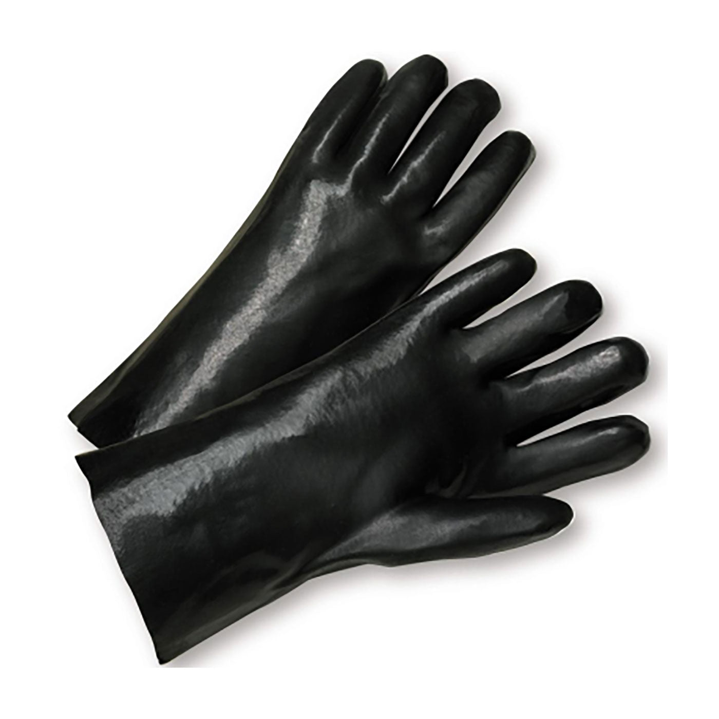 PIP 1017 Chemical Resistant Gloves PVC Black