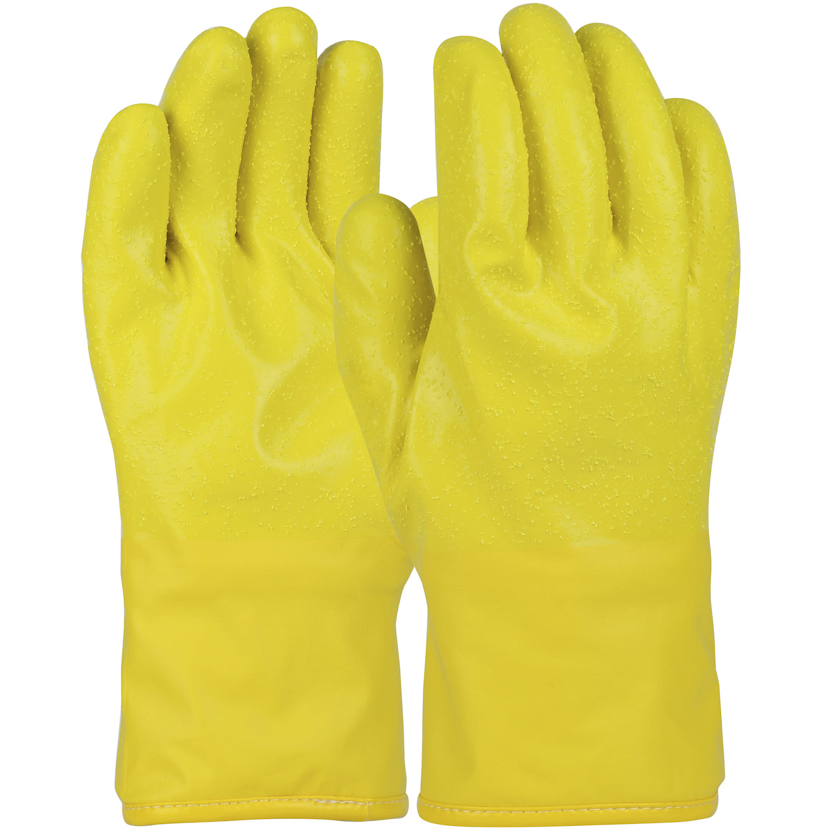 QRP 102 Cleanroom Gloves Polyurethane Thermal Cotton Yellow