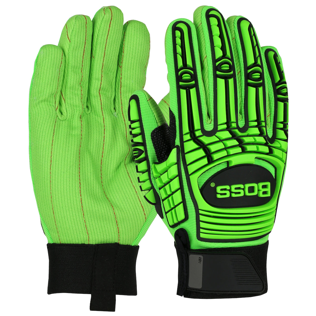 Boss 120-MP2100 High Performance Gloves Cotton TPR Green