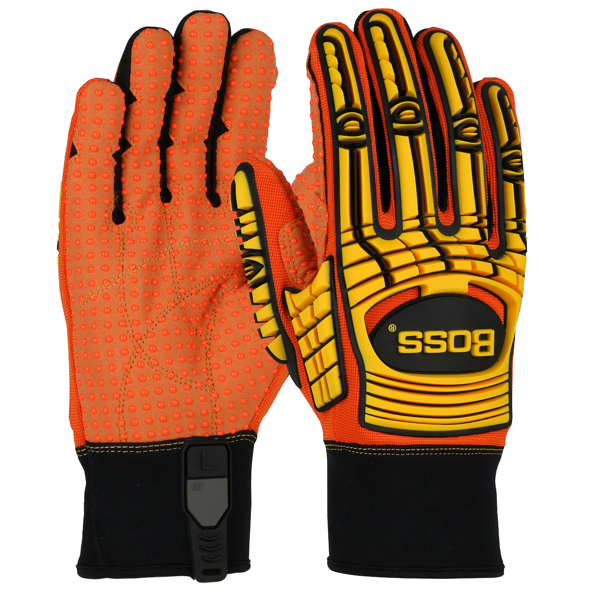 Boss 120-MP2110 High Performance Gloves Synthetic Leather TPR Orange