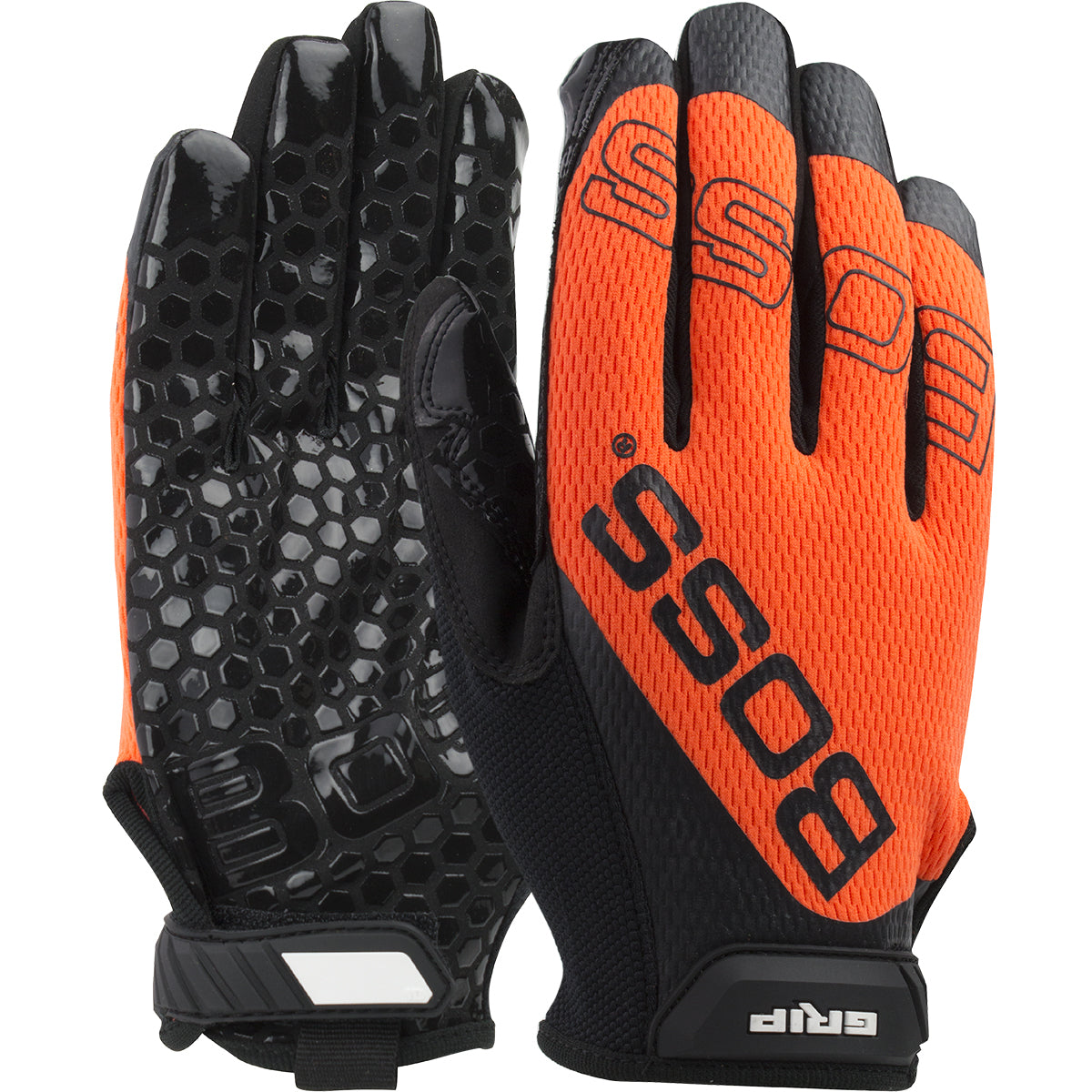 Boss 120-MG1240T High Performance Gloves Microfiber Hi-Vis Silicone Orange