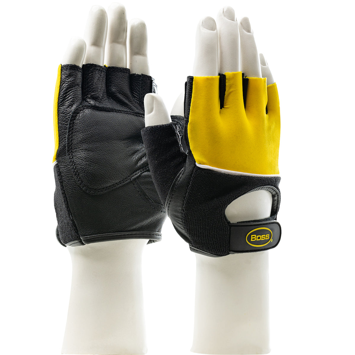 Boss 122-AV70 High Performance Gloves Goatskin Anti-Vibration Yellow
