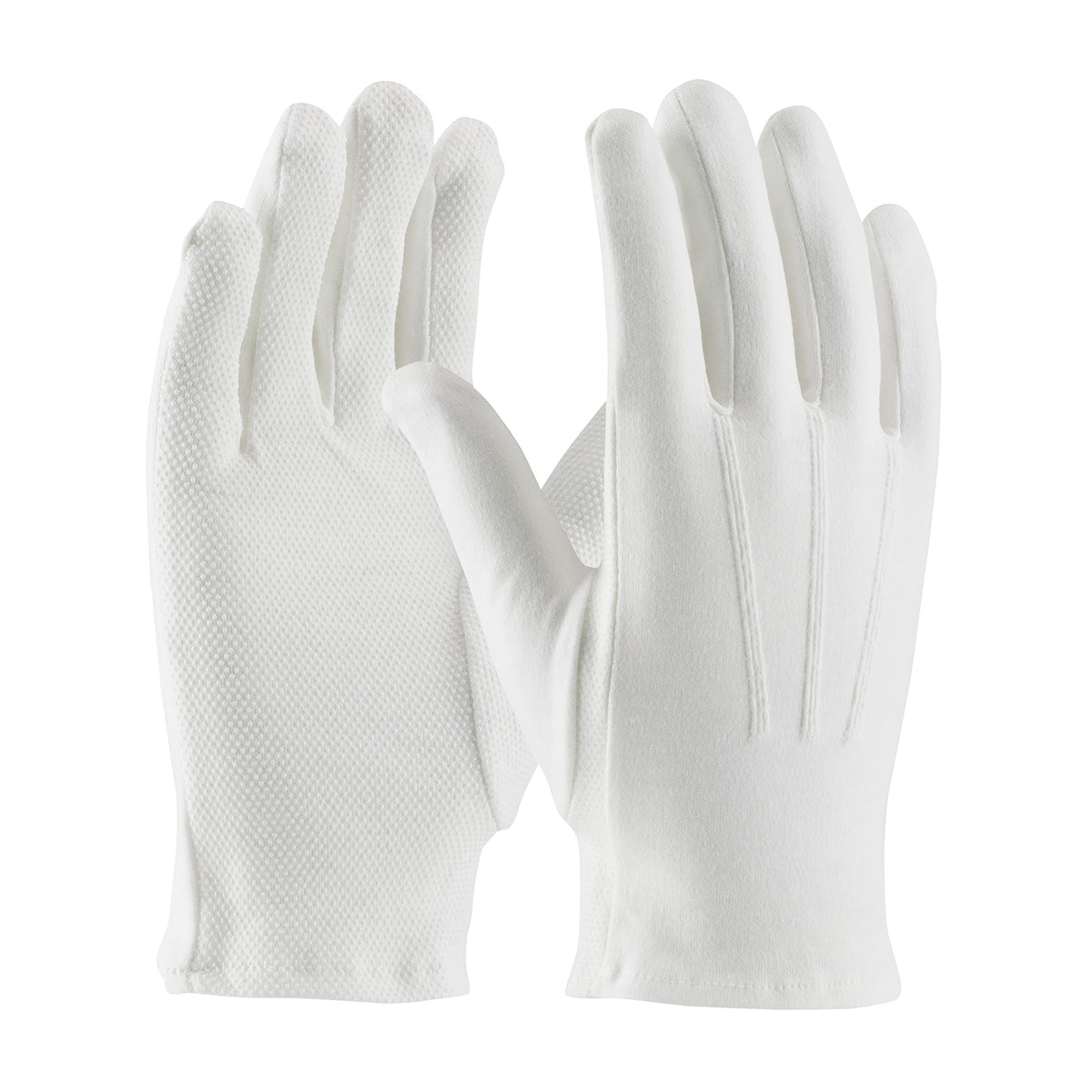 Cabaret 130-100WMPD Parade Gloves Cotton Dotted Palm White
