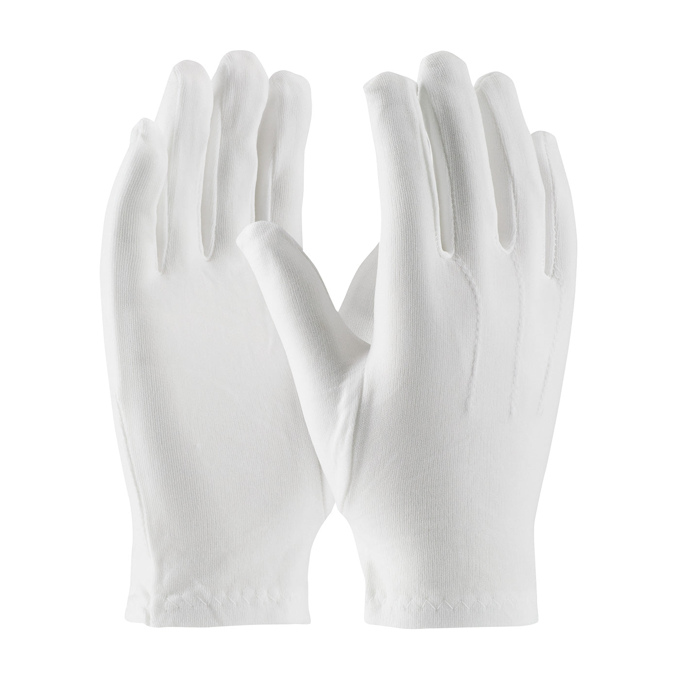 Cabaret 130-600WL Parade Gloves Nylon Raised Stitching White