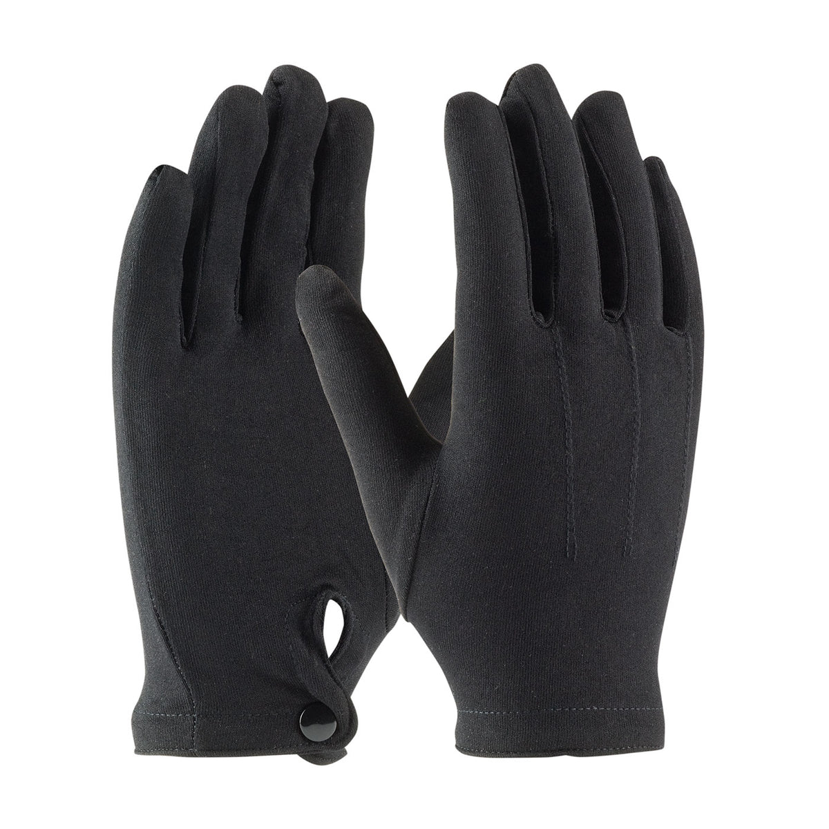 Cabaret 130-650BM Parade Gloves Nylon Snap Closure Black