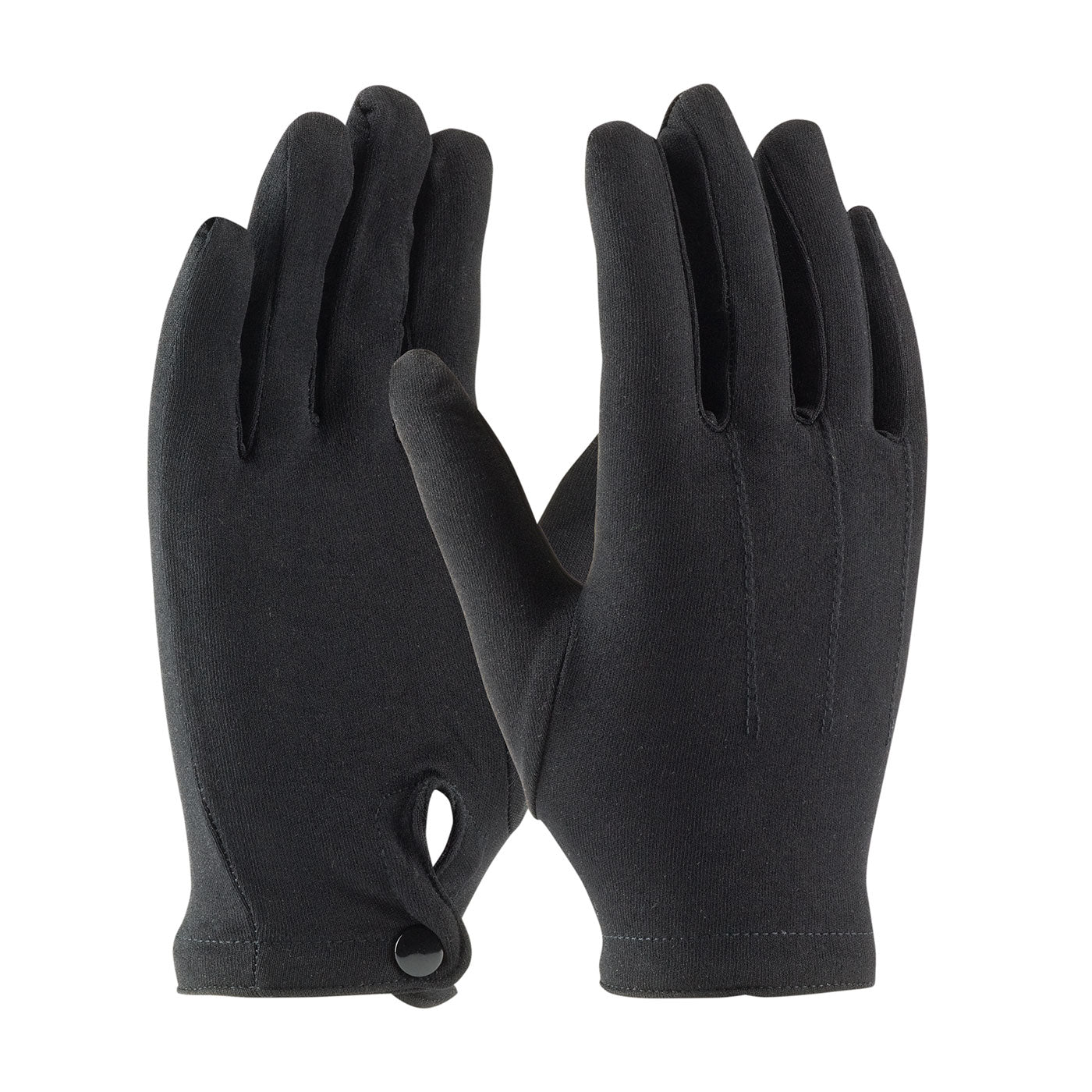 Cabaret 130-650BM Parade Gloves Nylon Snap Closure Black