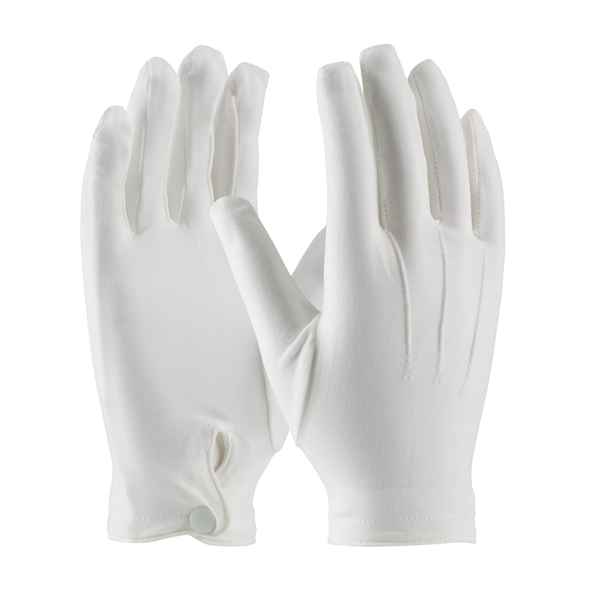 Cabaret 130-650WM Parade Gloves Nylon Snap Closure White
