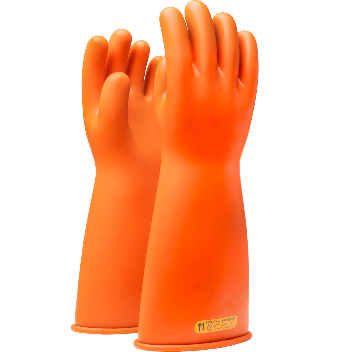 NOVAX 147-4-18 Electrical Safety Gloves Rubber Class 4 Orange