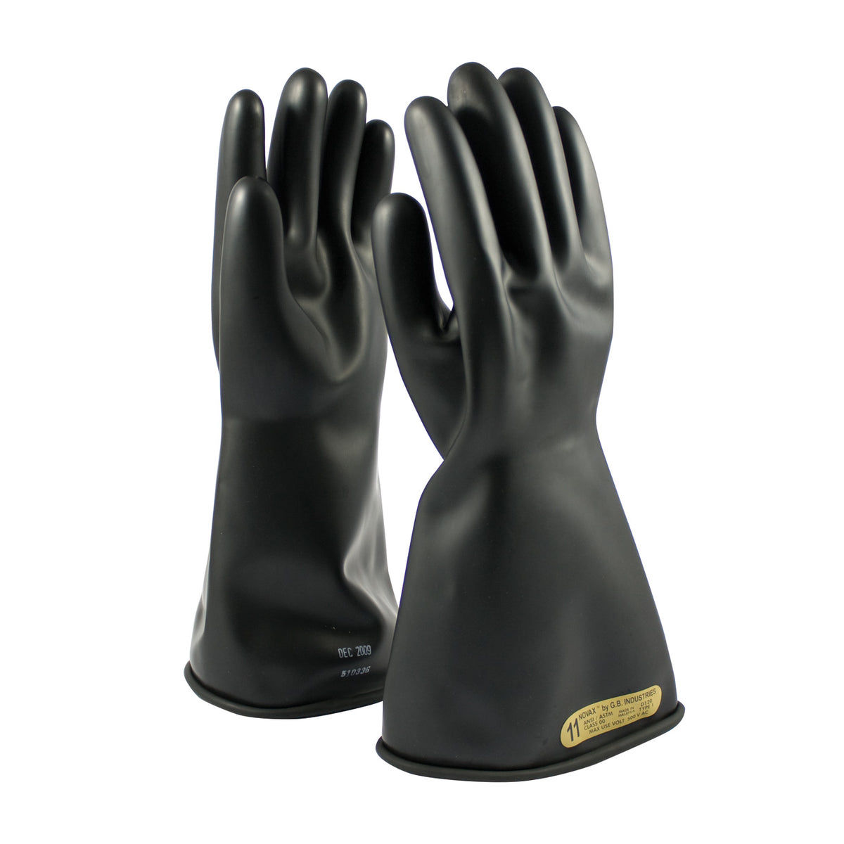 NOVAX 150-00-14 Electrical Safety Gloves Rubber Black