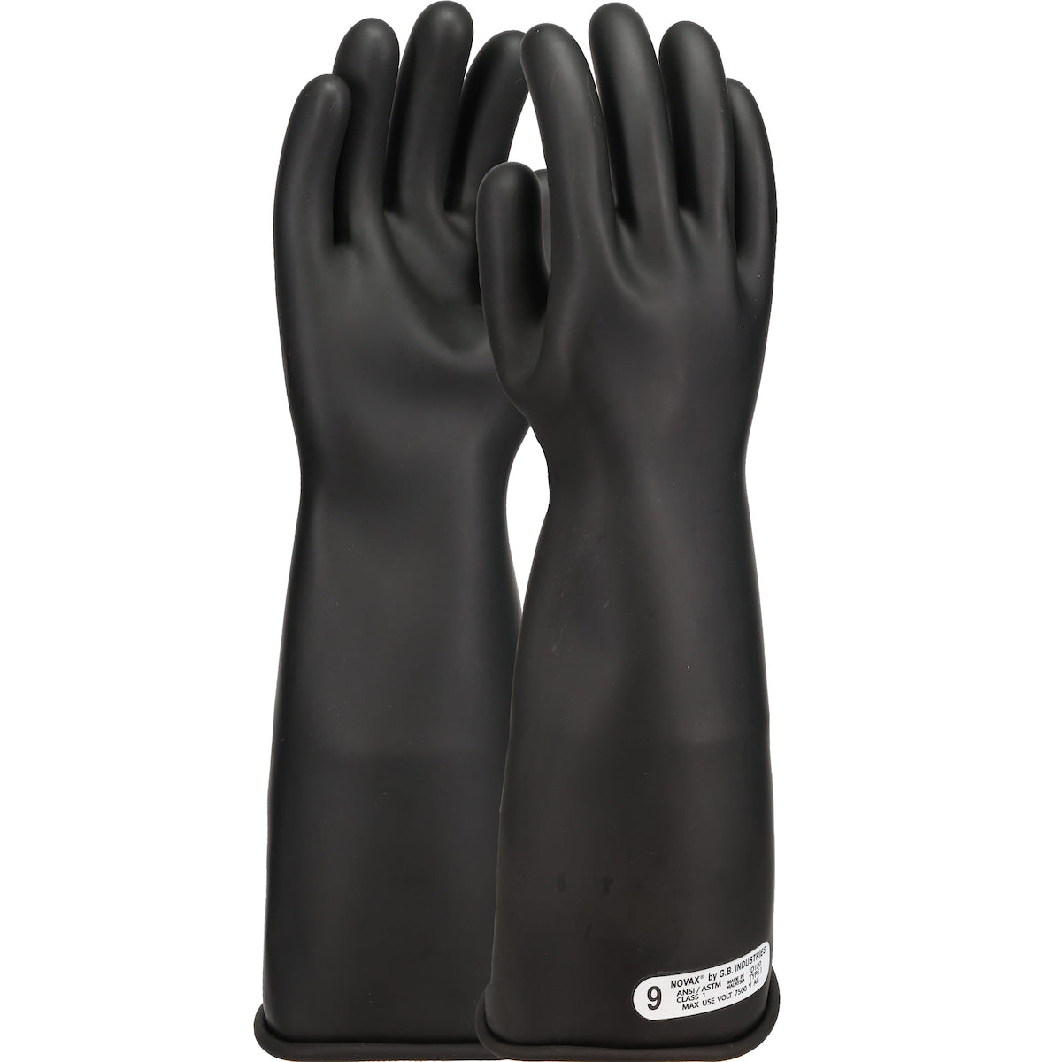 NOVAX 150-1-16 Electrical Safety Gloves Rubber Black