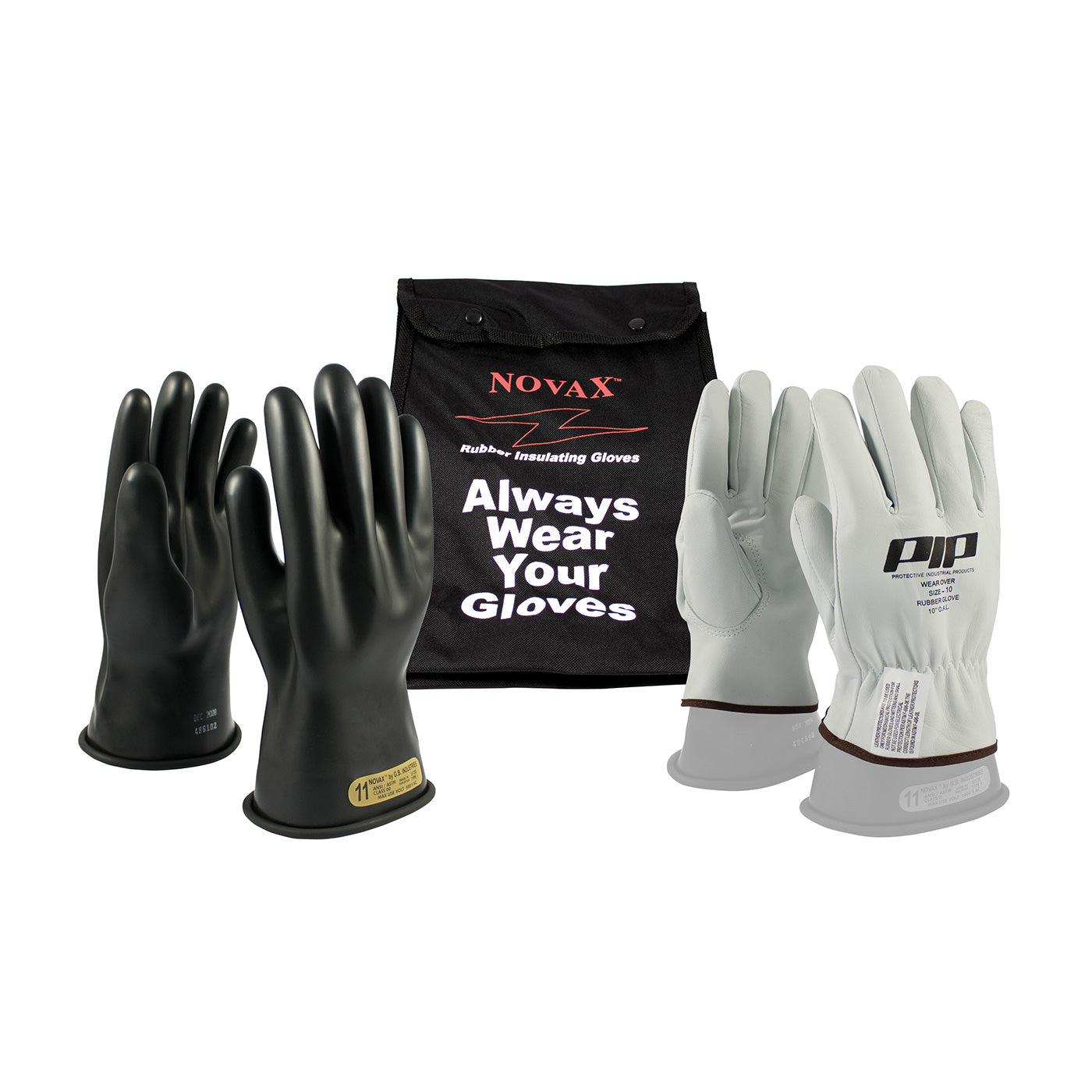 NOVAX 150-SK-00 Electrical Safety Kit Goatskin Black