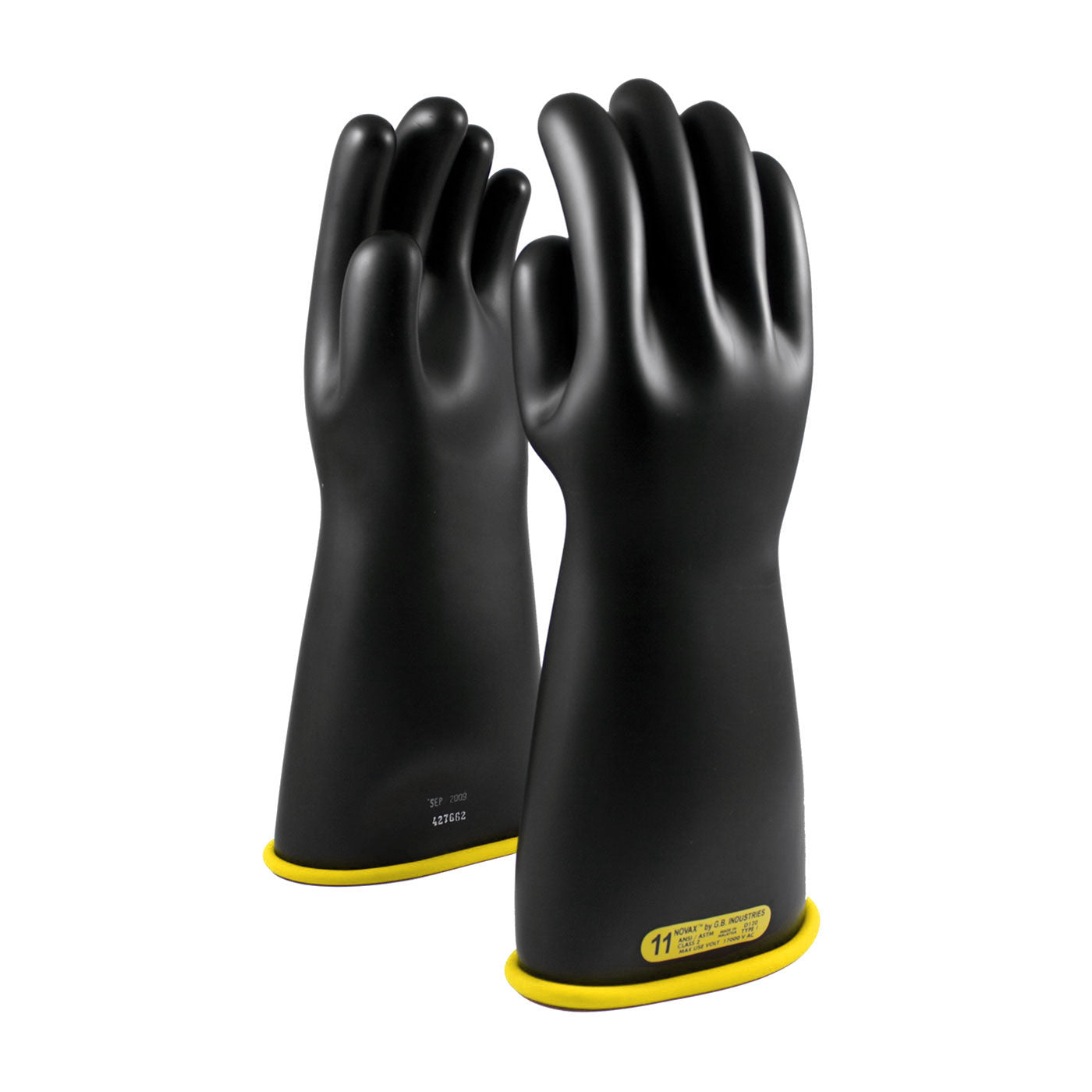 NOVAX 152-2-16 Electrical Safety Gloves Rubber Black