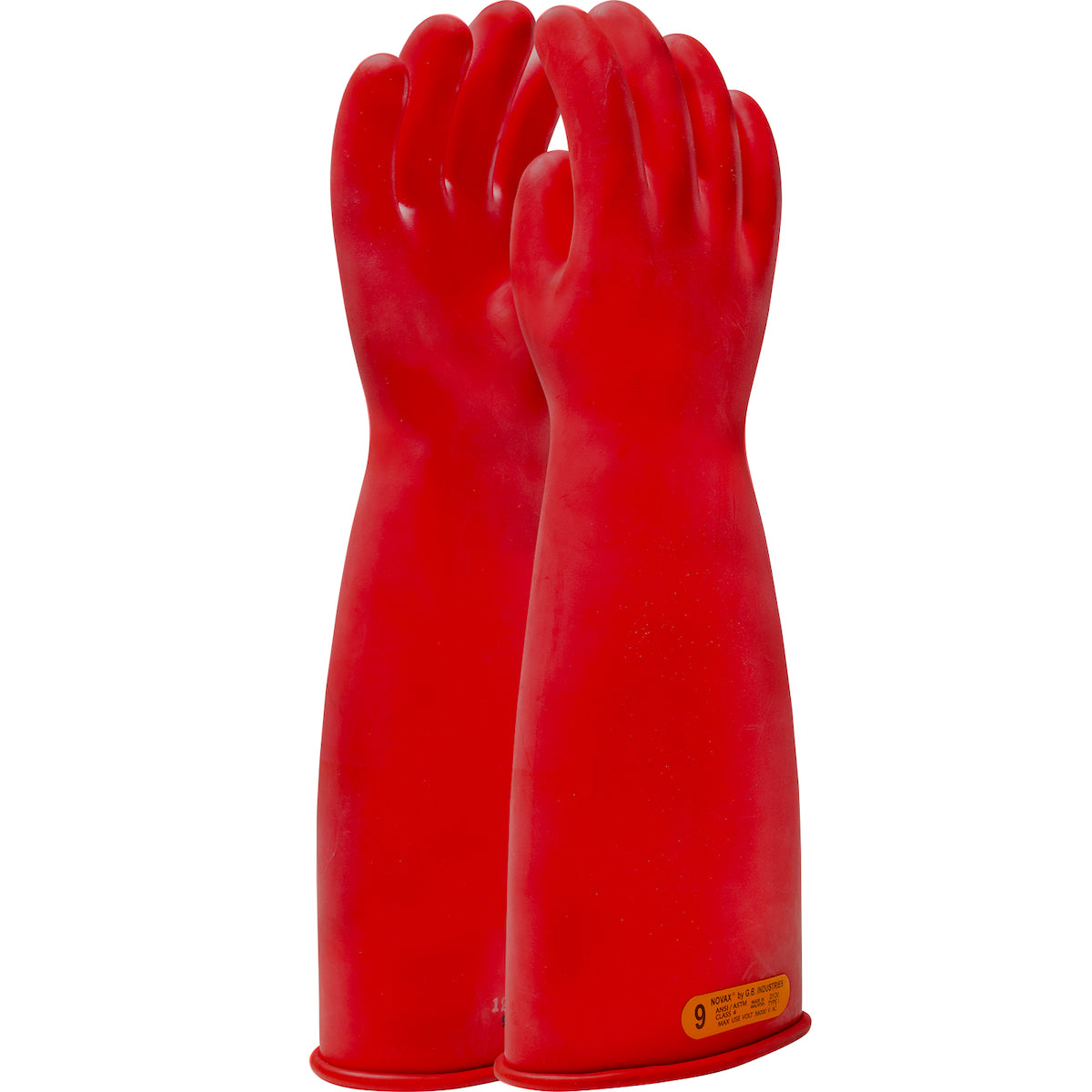 NOVAX 153-4-18 Electrical Safety Gloves Class 4 Rubber Red