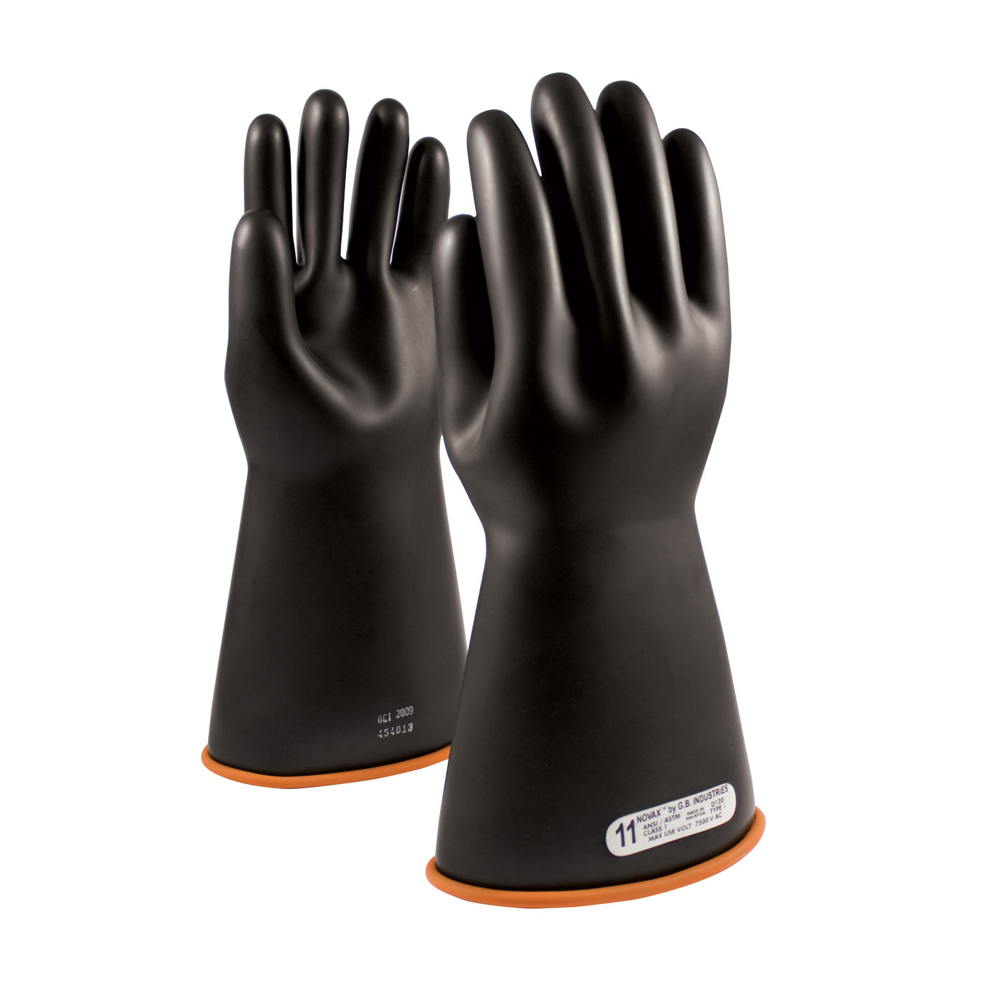 NOVAX 155-1-14 Electrical Safety Gloves Rubber Black