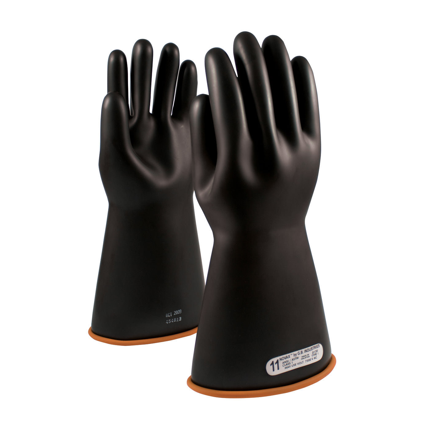 NOVAX 155-1-16 Electrical Safety Gloves Rubber Black
