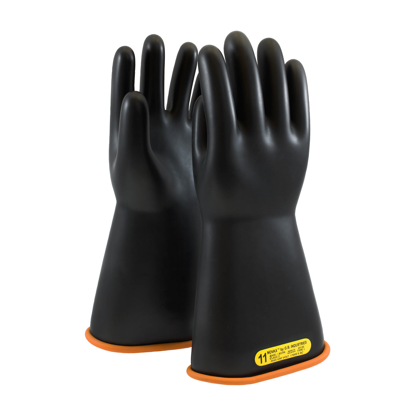 NOVAX 155-2-14 Electrical Safety Gloves Rubber Black