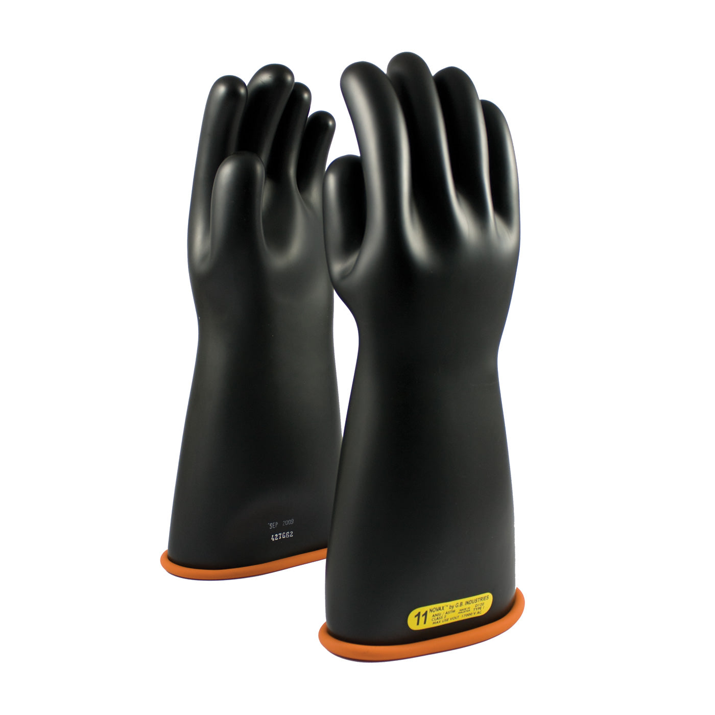 NOVAX 155-2-16 Electrical Safety Gloves Rubber Black