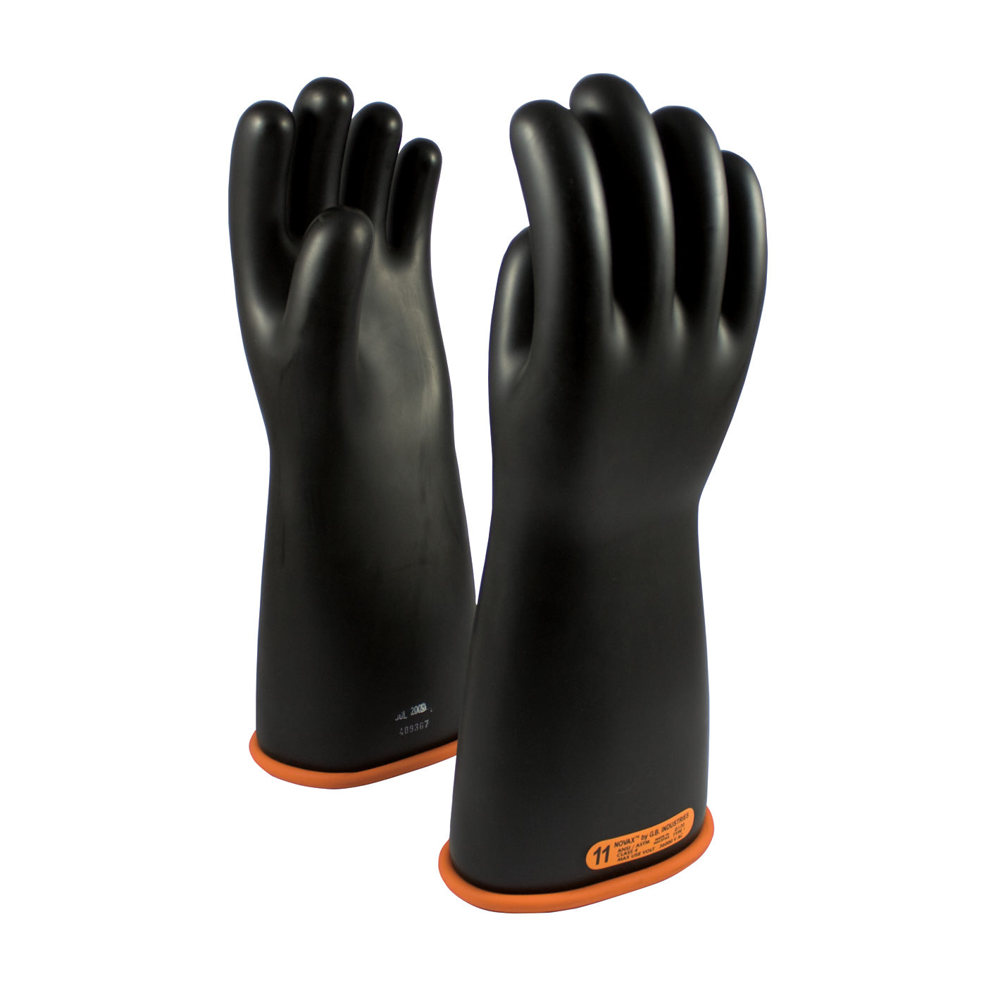 NOVAX 155-4-16 Electrical Safety Gloves Rubber Black