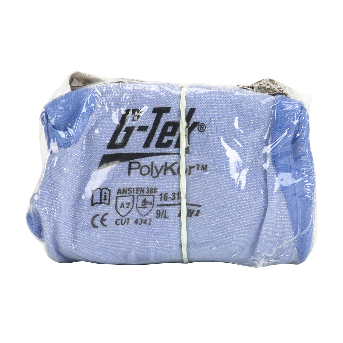 G-Tek 16-318V Cut Resistant Gloves PolyKor Polyurethane Blue