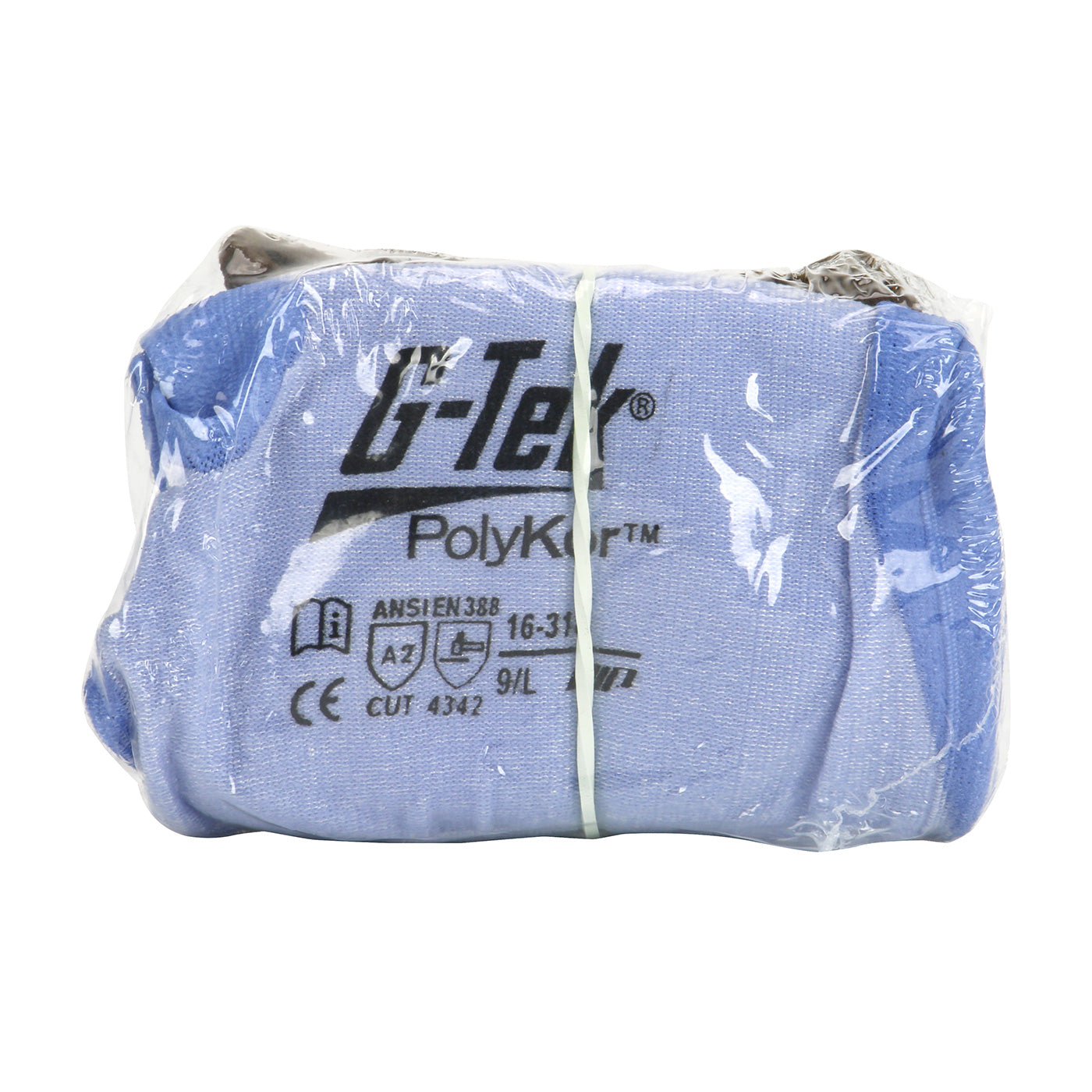 G-Tek 16-318V Cut Resistant Gloves PolyKor Polyurethane Blue