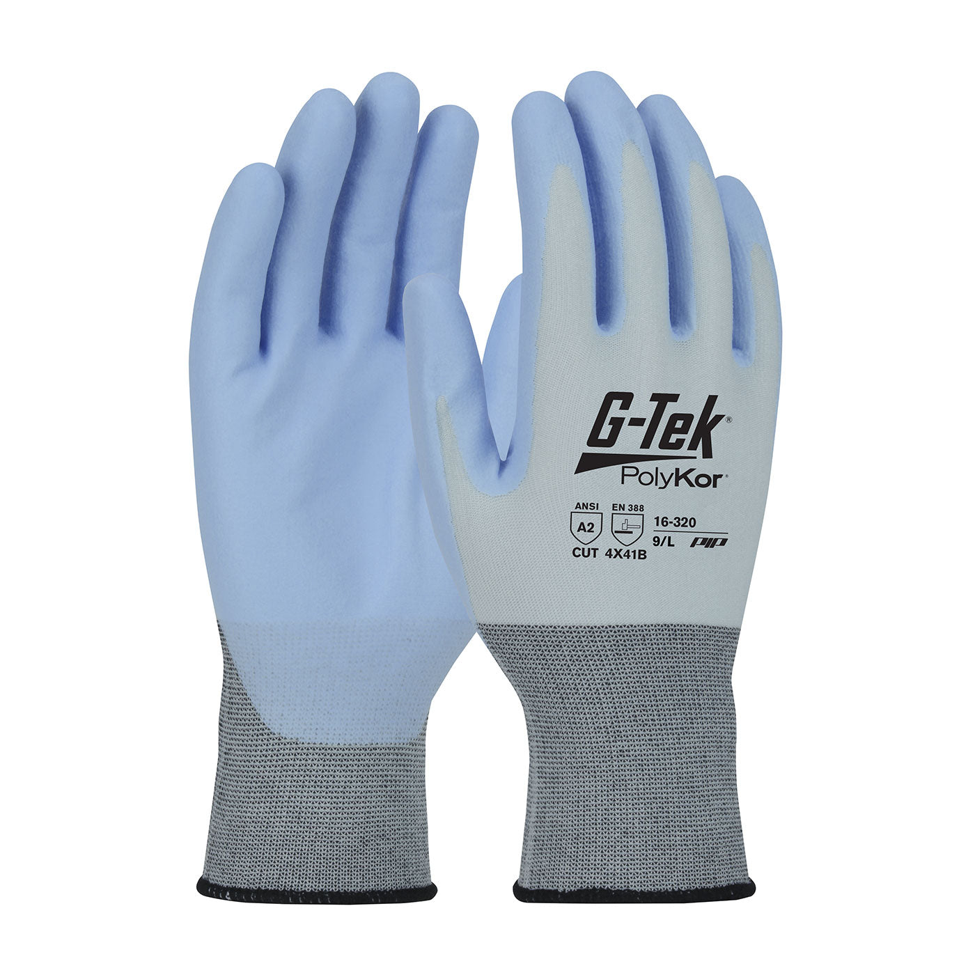 G-Tek 16-320 Cut Resistant Gloves PolyKor X7 NeoFoam Blue
