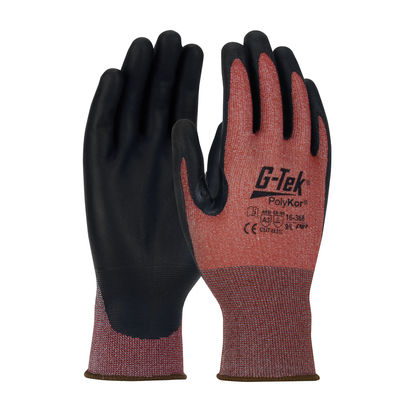 G-Tek 16-368 Cut Resistant Gloves PolyKor X7 NeoFoam Burgundy