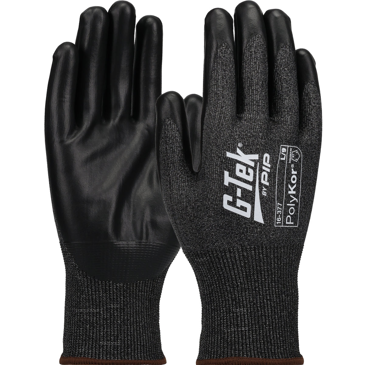 G-Tek 16-377 Cut Resistant Gloves PolyKor X7 NeoFoam Black