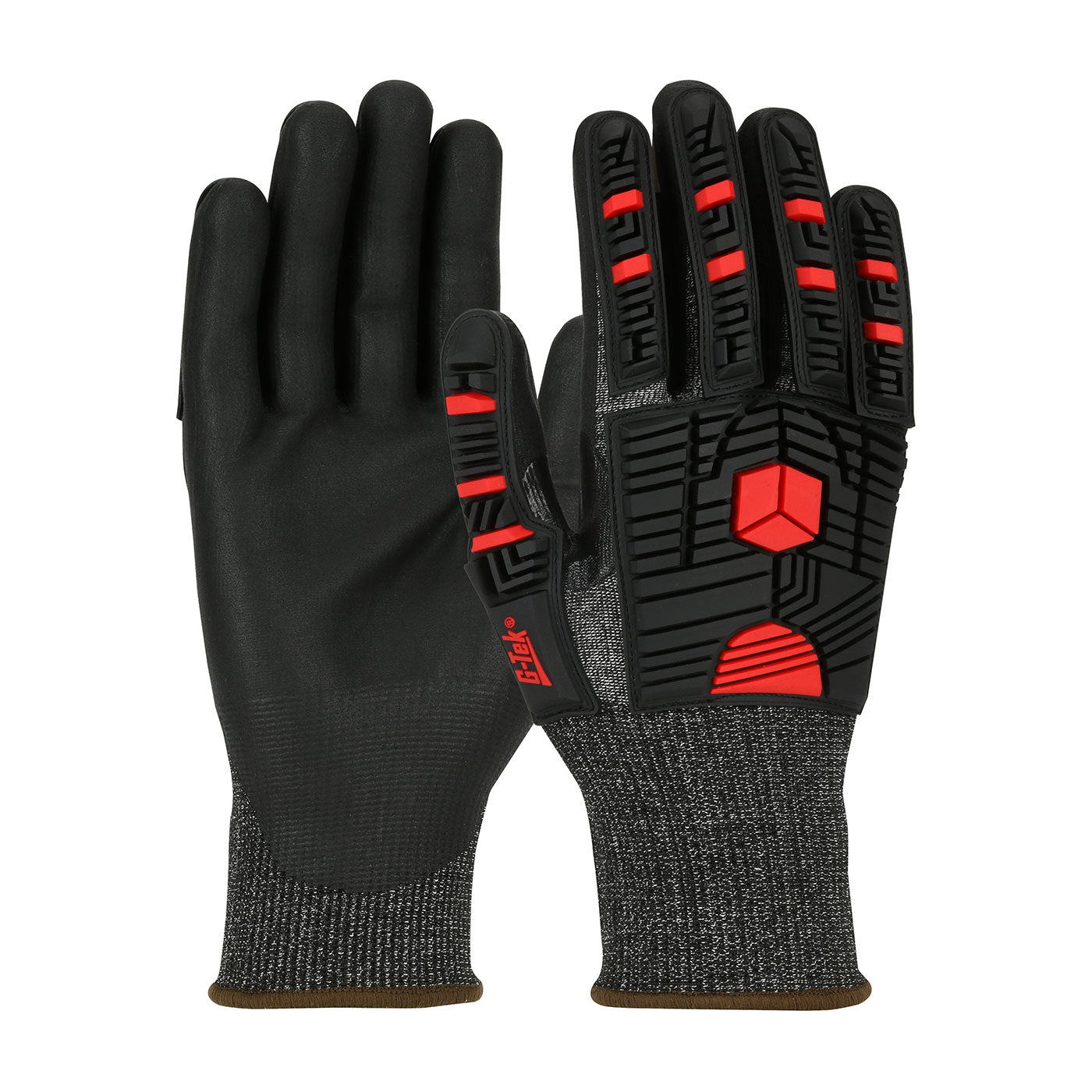 G-Tek 16-MP785 High Performance Gloves PolyKor X7 Impact Black