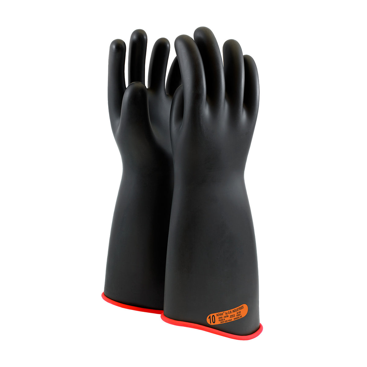 NOVAX 162-4-18 Electrical Safety Gloves Rubber Black