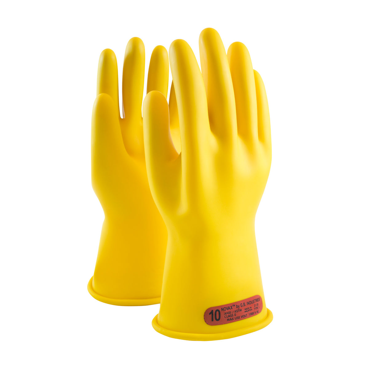 NOVAX 170-0-11 Electrical Safety Gloves Rubber Yellow