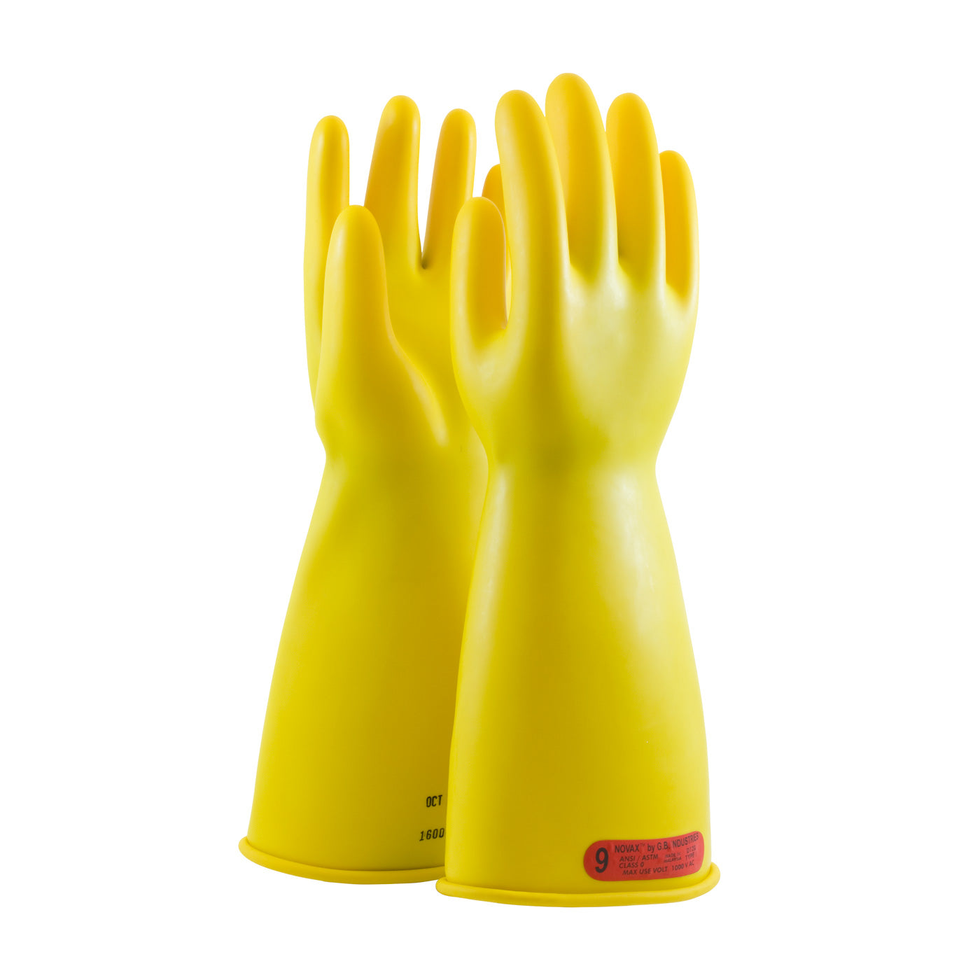 NOVAX 170-0-14 Electrical Safety Gloves Rubber Yellow