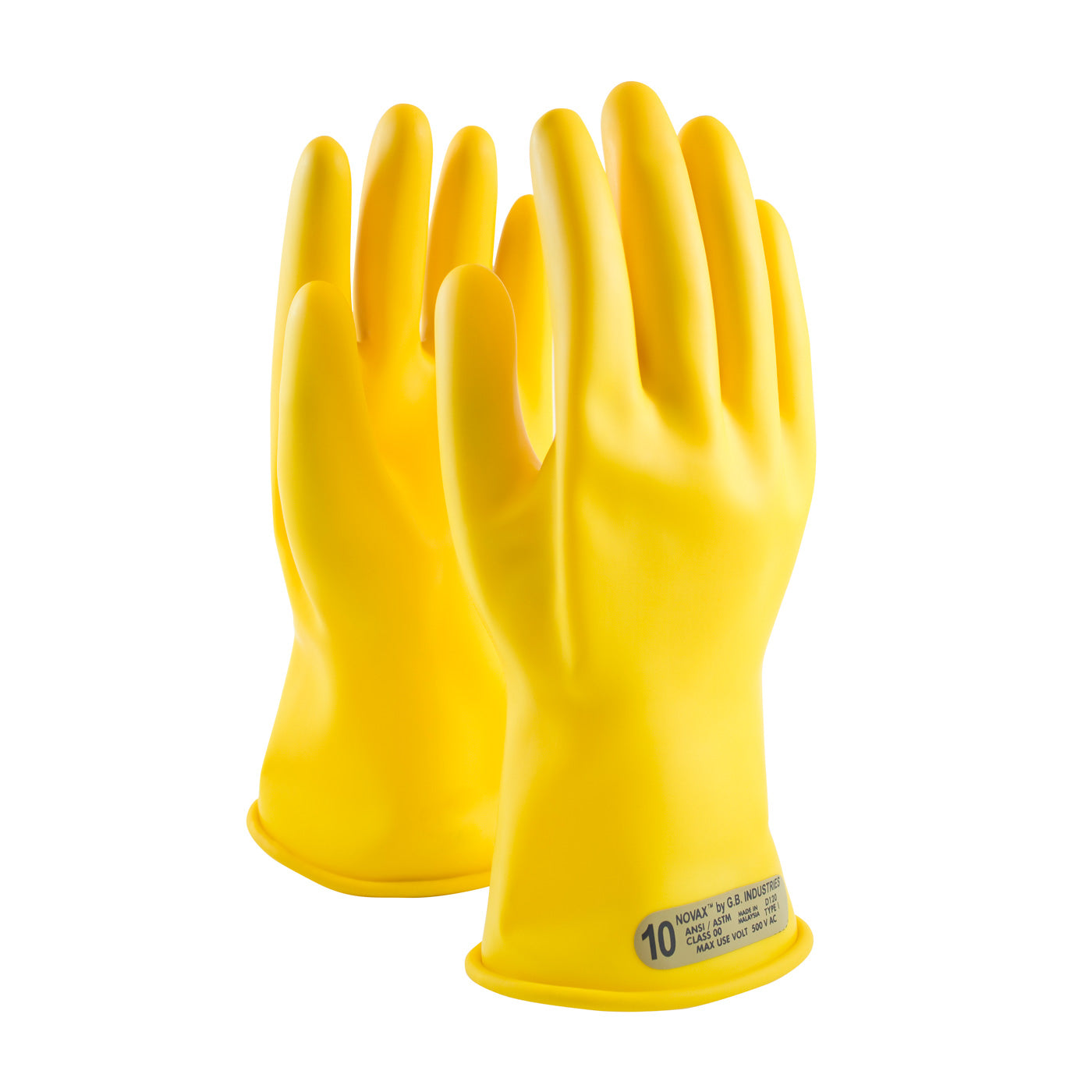 NOVAX 170-00-11 Electrical Safety Gloves Rubber Yellow