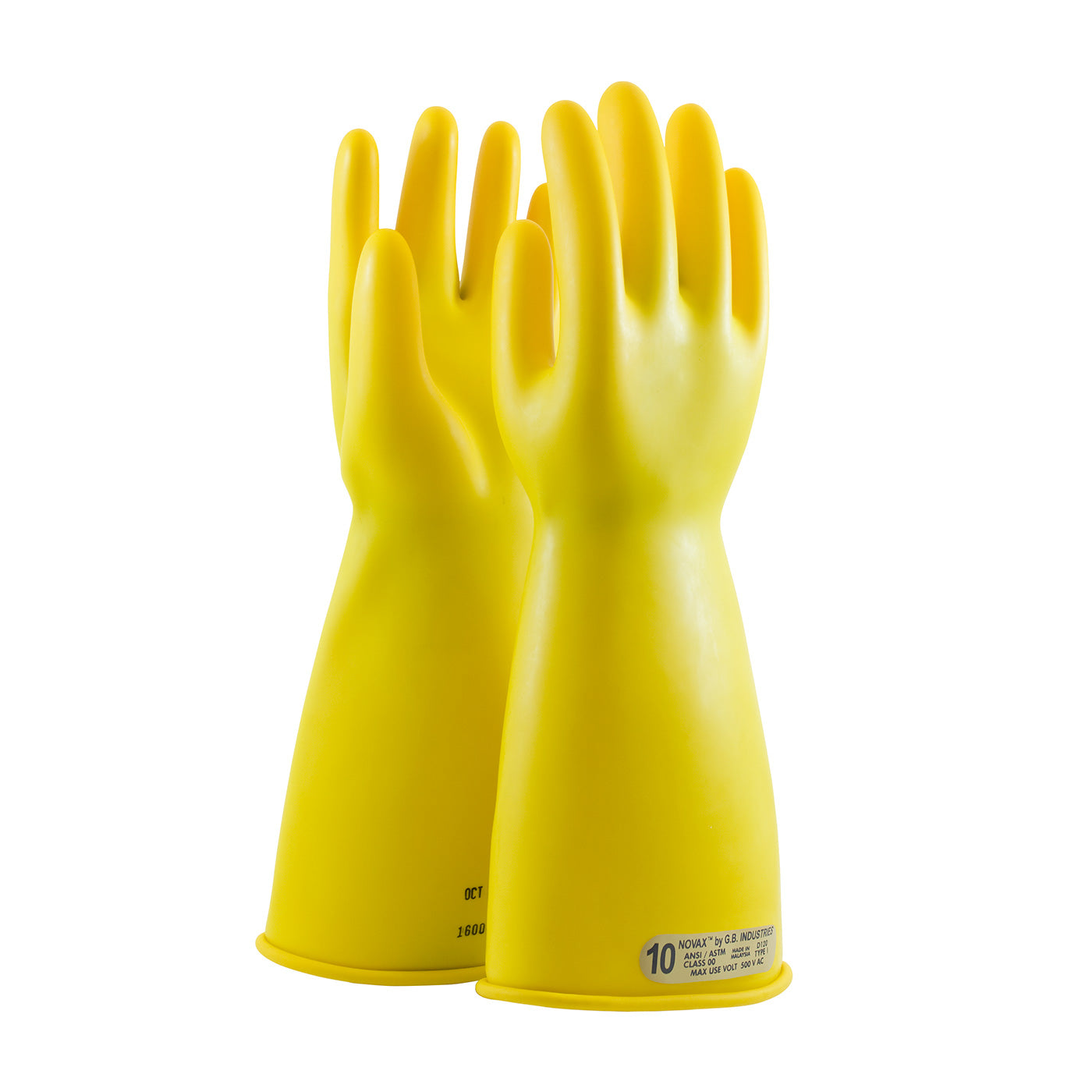 NOVAX 170-00-14 Electrical Safety Gloves Rubber Yellow