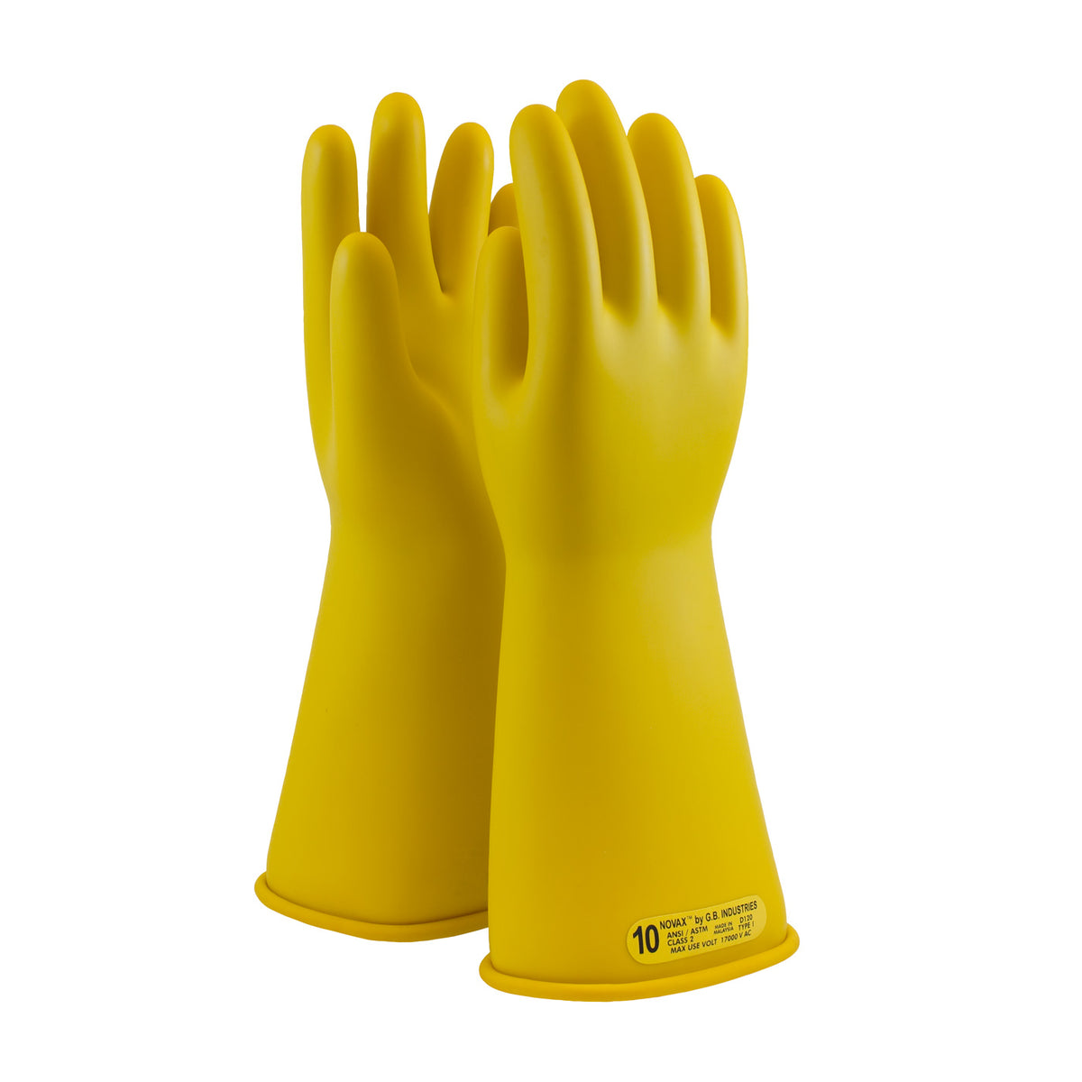 NOVAX 170-2-14 Electrical Safety Gloves Rubber Yellow