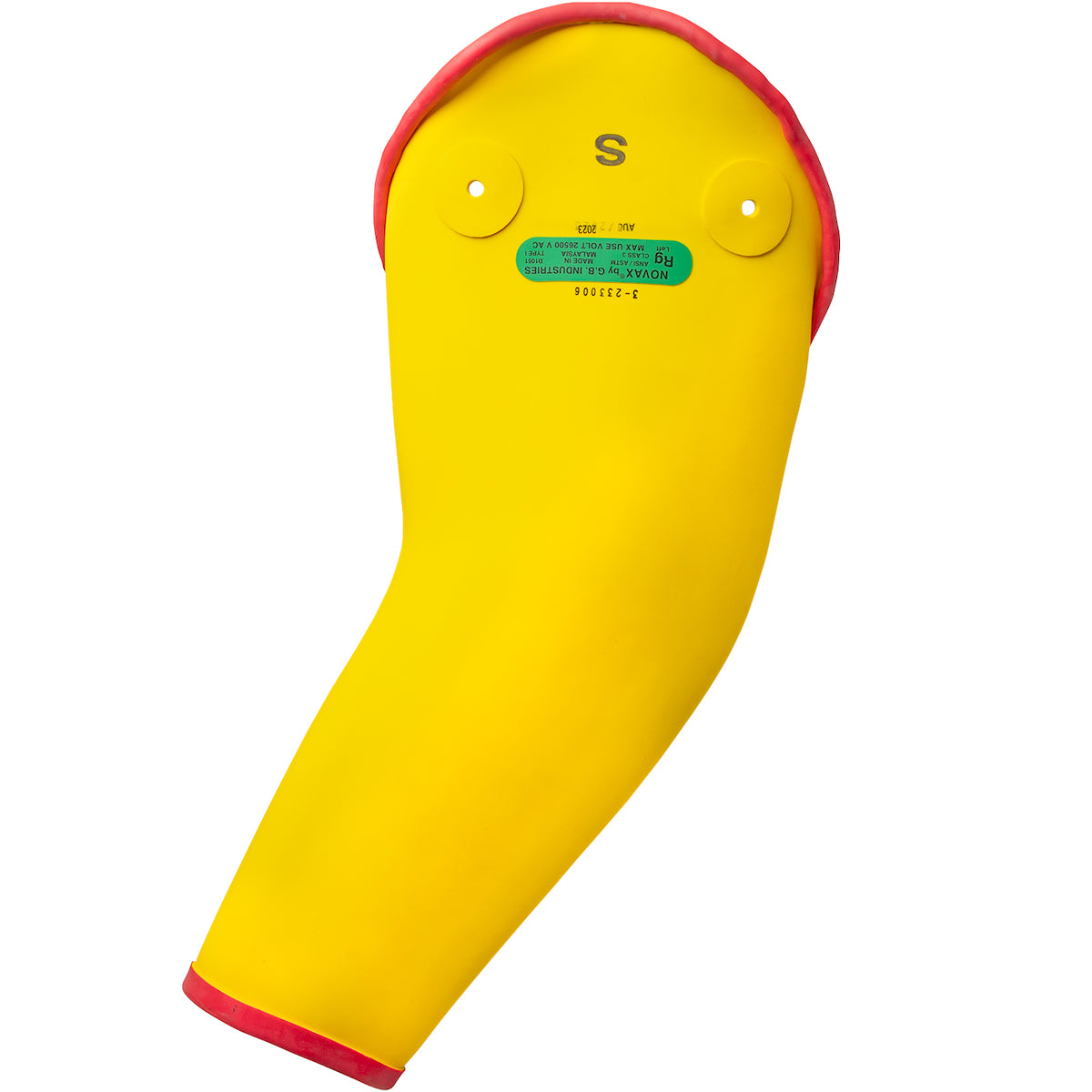 NOVAX 199-3-SHORT Electrical Insulating Sleeves Rubber Yellow