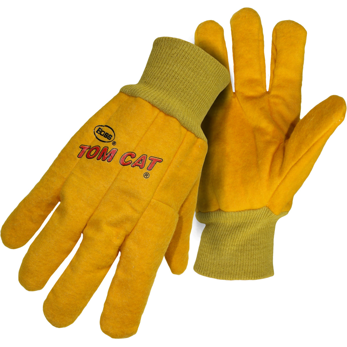 Boss 1BC0341 Fabric Work Gloves Heavy Weight Gold