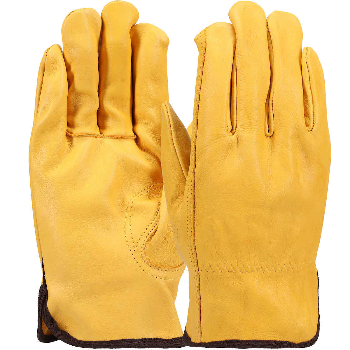 PIP 1BL18361 Leather Driver Gloves Cowhide Keystone Thumb Gold